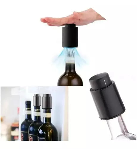 Kit Perfecto para Vino: Abridor Eléctrico 4 en 1 + Tapón de Vacío GRATIS